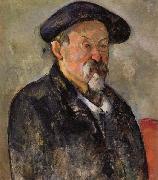 Paul Cezanne Autoportrait au beret oil painting artist